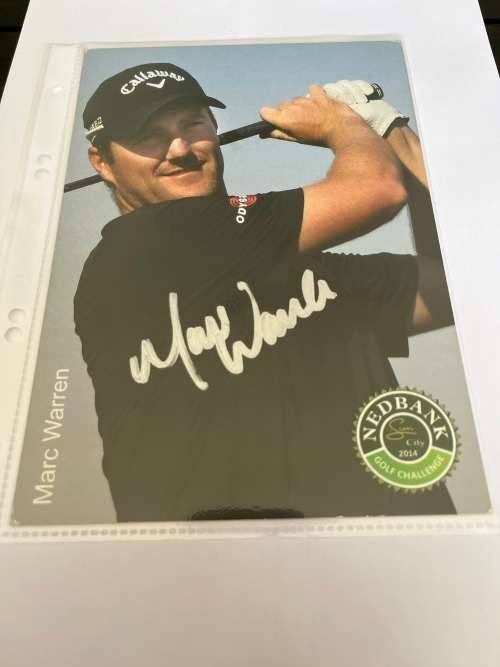 Signed Golf Cards (A5) * 10 - Nedbank Golf Challenge (2014 & 2016 cards)