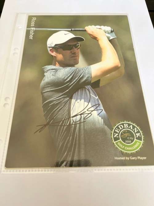 Signed Golf Cards (A5) * 10 - Nedbank Golf Challenge (2014 & 2016 cards)