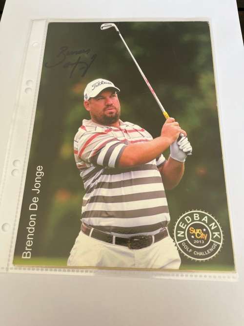 Signed Golf Cards * 10 - Nedbank Golf Challenge (2013/2014/2016/2018)
