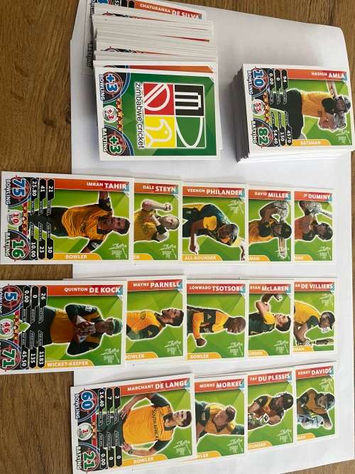 Cricket Attax Cards 2015 - Complete 160 card base set ICC Cricket World Cup