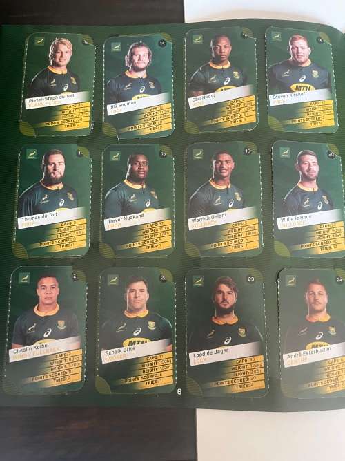 Rugby Cards - 2019 Pick an Pay Super Cards (Complete 72 card set plus album)