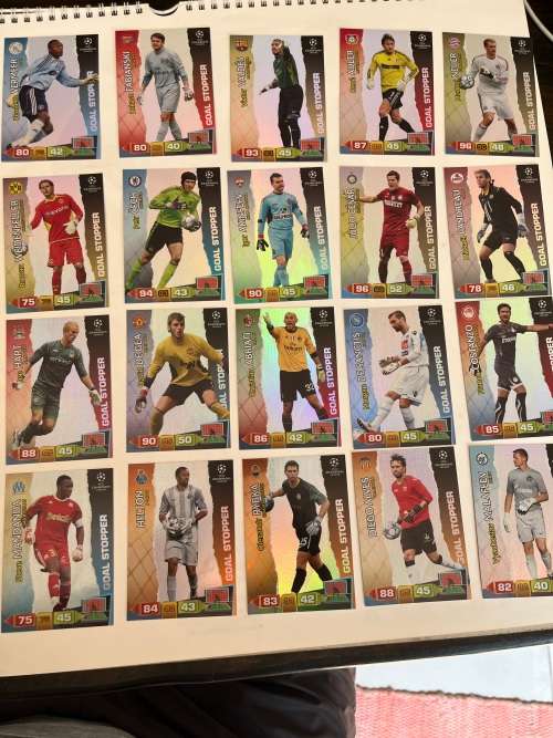 Soccer/Footbal Cards - 2011/2012 Panini UEFA Champions League Foil Goal Stoppers Insert Cards (20)