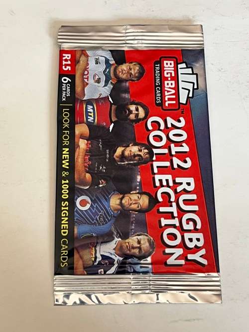 Rugby - 2012 Big Ball Rugby Card Packet (Empty)