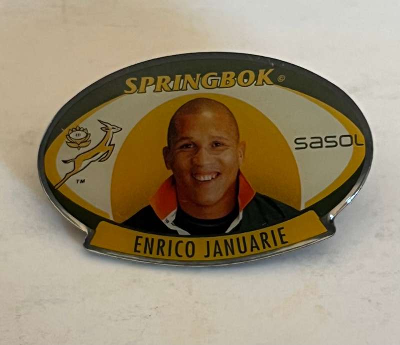 Rugby Pin - Enrico Januarie (2006 Sasol Springbok Collection)