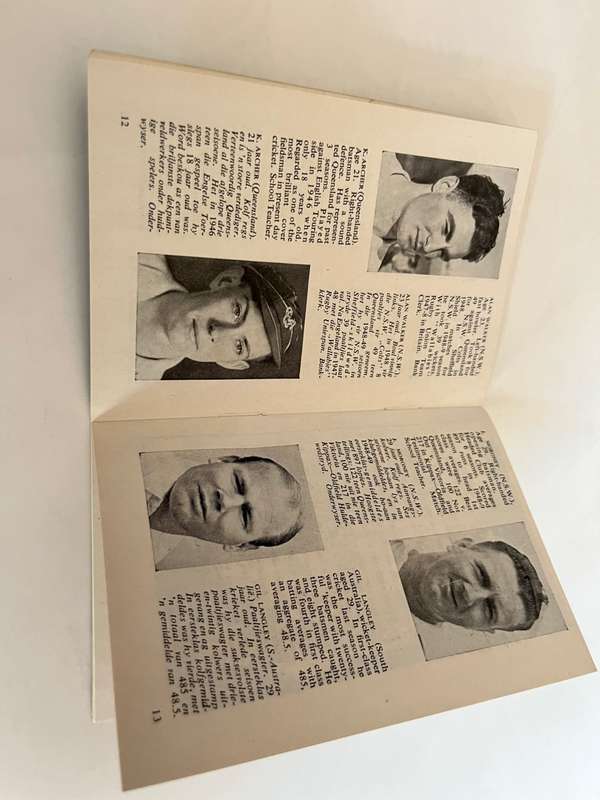 Cricket Itinerary - Australian Cricket Tour of South-Africa 1949/1950