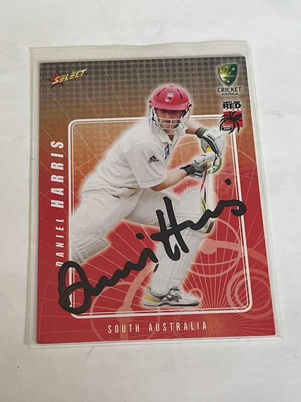 Cricket Card - *SIGNED* Daniel Harris Select 2008 Cricket Card