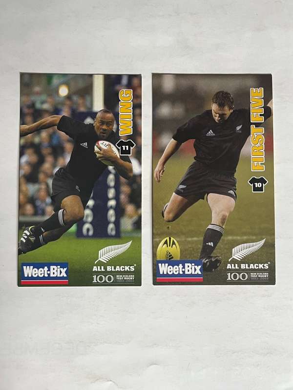 Rugby cards - 2003 NZ All Blacks Sanitarium Rugby Cards * 10