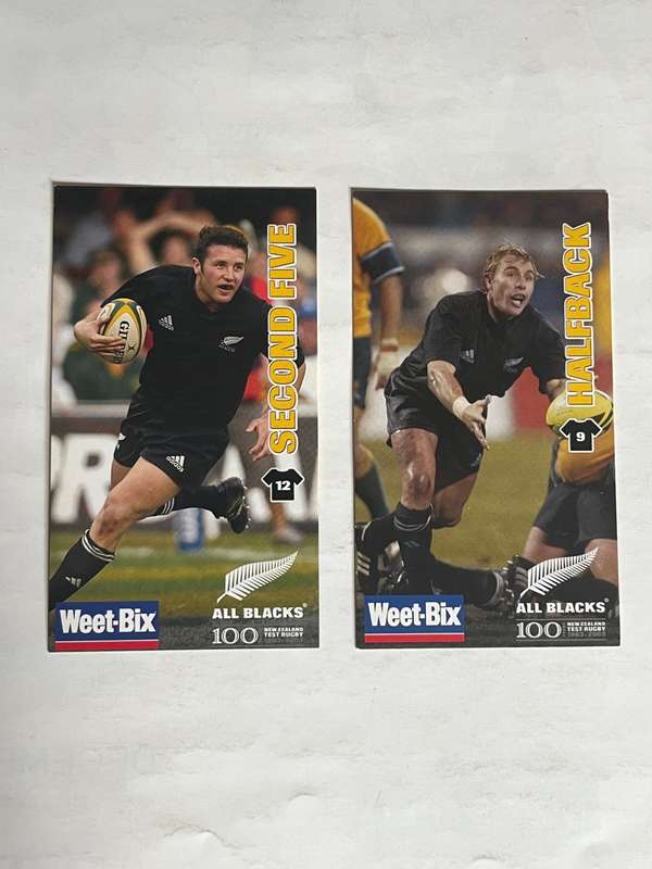 Rugby cards - 2003 NZ All Blacks Sanitarium Rugby Cards * 10