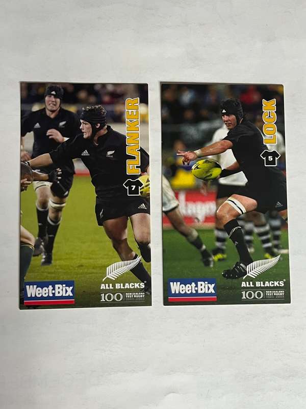 Rugby cards - 2003 NZ All Blacks Sanitarium Rugby Cards * 10