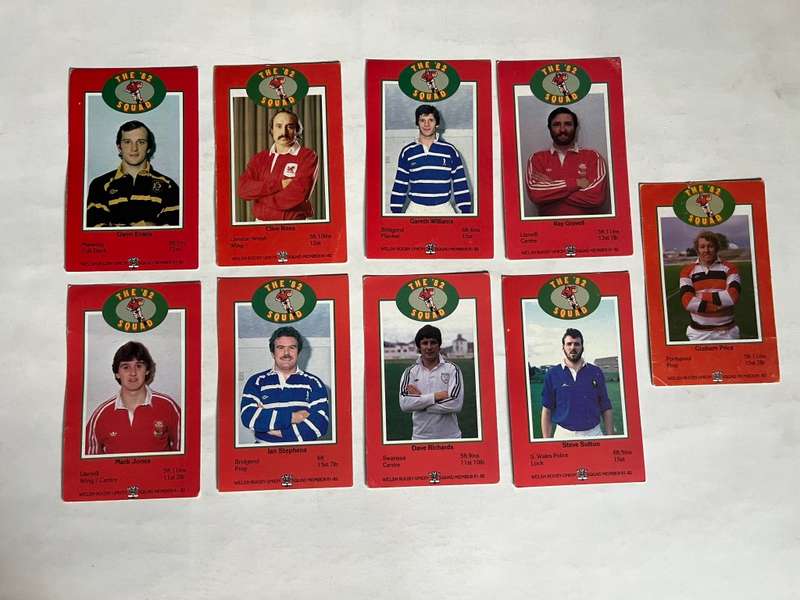 Rugby card - 9 * 1982 South Wales Constabulary Cards