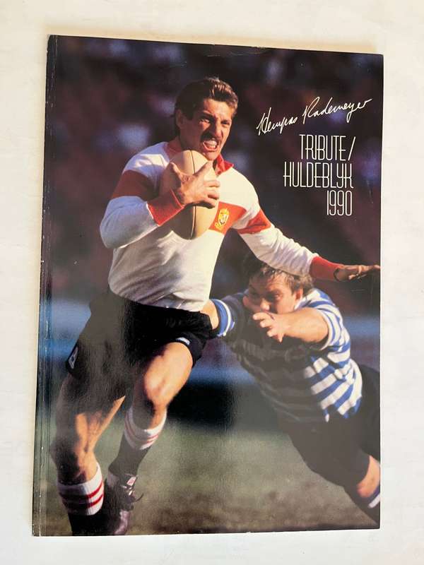 Rugby Book - *SIGNED* Hempas Rademeyer Tribute/Huldeblyk 1990