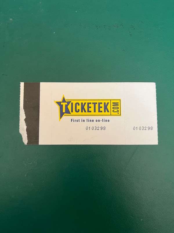 Rugby Ticket - New-Zealand All Blacks vs South-Africa Eden Park 25/08/2001