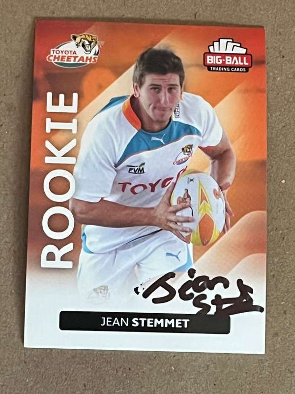 Rugby Card - *SIGNED* Jean Stemmet 2012 Big Ball Rugby Card