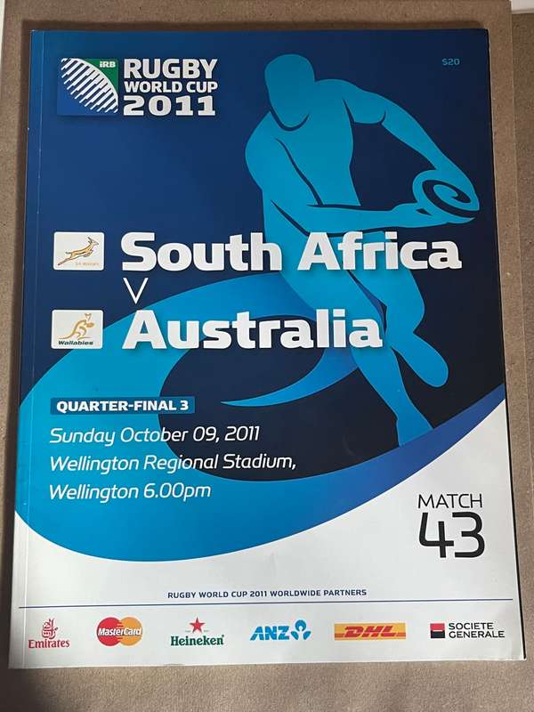 Rugby Programme - 2011 Rugby World Cup: South-Africa vs Australia 09/10/2011 (Bryce Lawrence-Test)