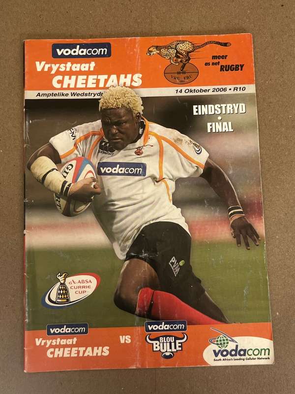 Rugby Programme - Currie Cup FINAL Cheetahs vs Bulls 14/10/2006