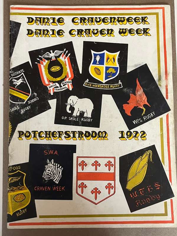 Rugby Programme - 1972 Craven Week