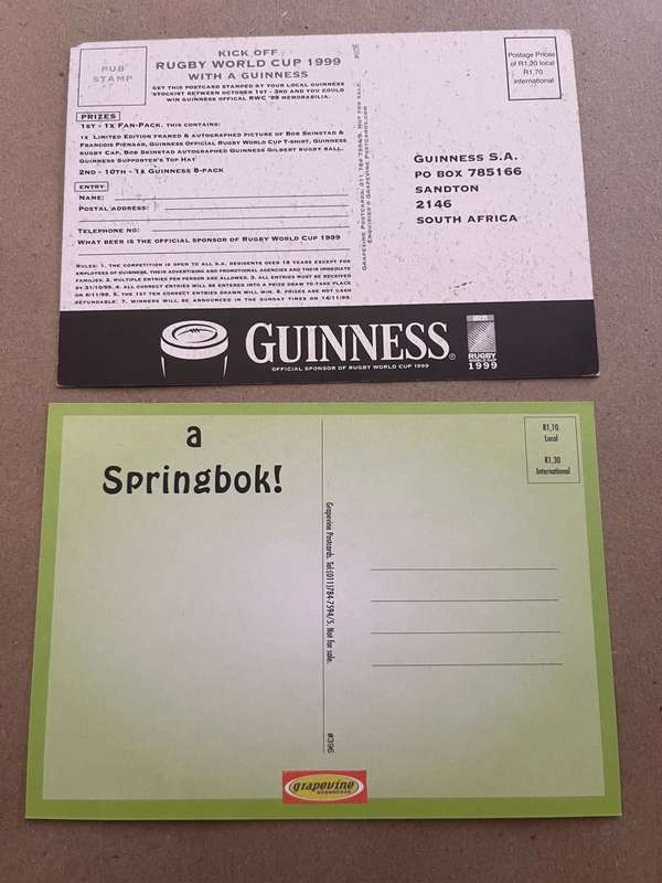 Rugby - 2 * Rugby Themed Postcards