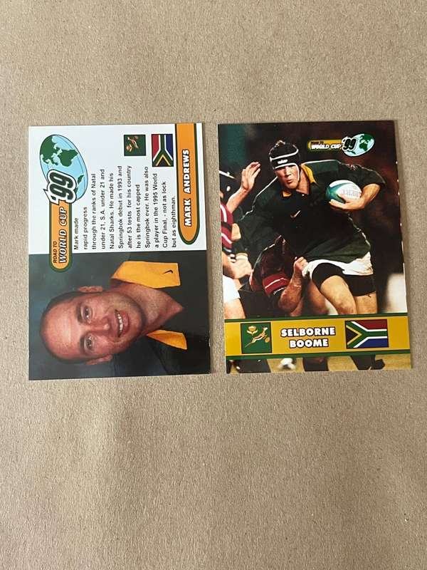 Rugby Cards - 2 * 1999 Sports Deck Photocards