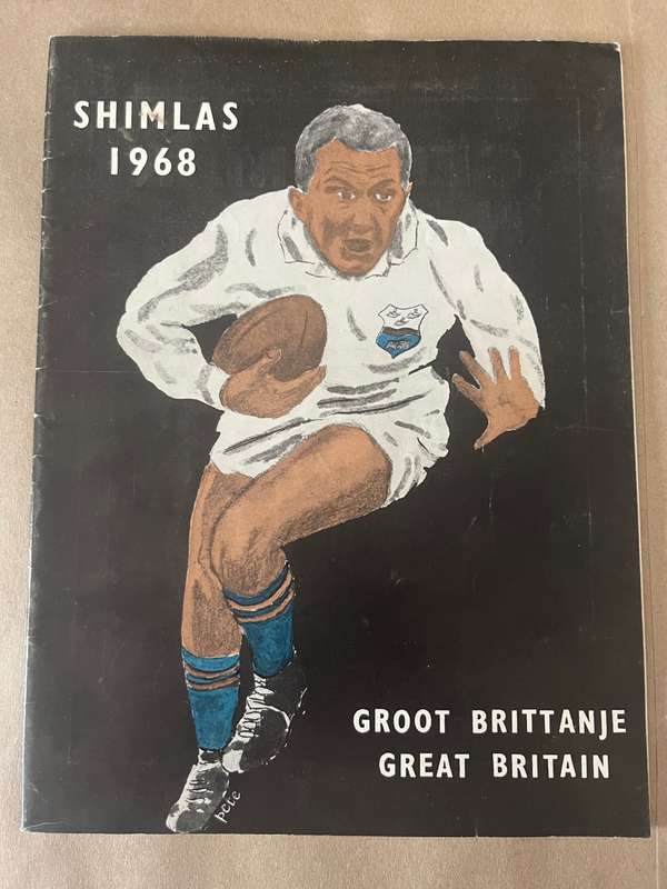 Rugby publication/itinerary and player profiles - 1968 Shimla Tour of Great-Britain