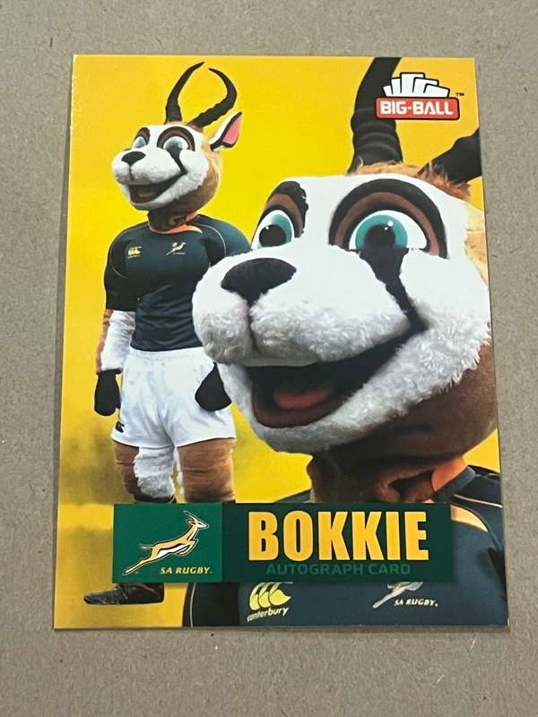 Rugby Card - 2011 Big Ball Ltd Edition Bokkie Card