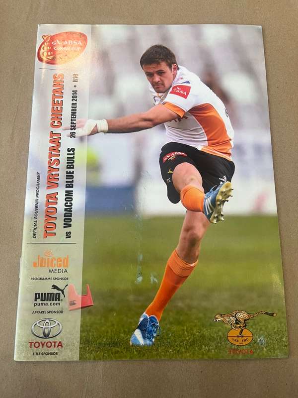 Rugby Programme - Cheetahs vs Bulls 20/09/2014