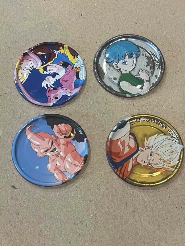 Tazos - Dragonball Z Metal Tazos * 4