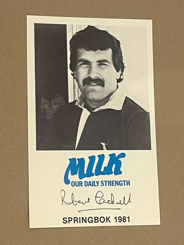 Rugby Card - Milk/Melk Card 1981 (Robert Cockrell)