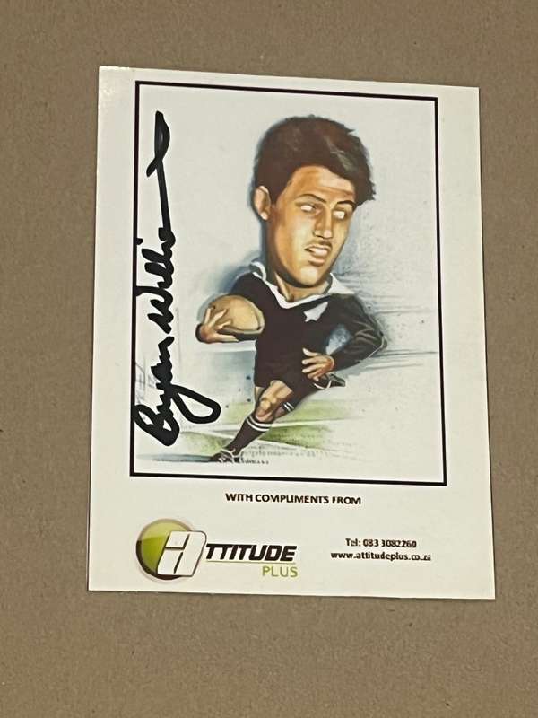 Rugby - *SIGNED* Bryan Williams Caricature