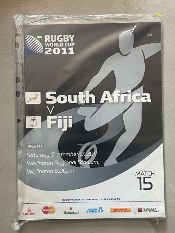 Rugby Programme - 4 * South-Africa 2011 Rugby World Cup Pool Game Programmes