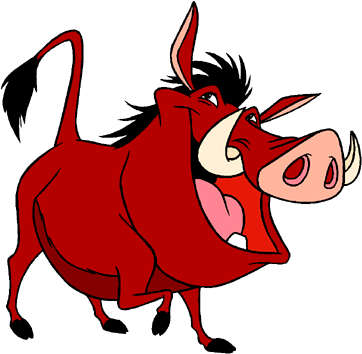 3D layered Lion King - Pumbaa