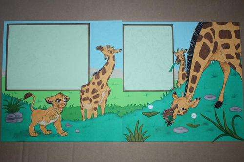 Premade page The Lion King - DOUBLE PAGES