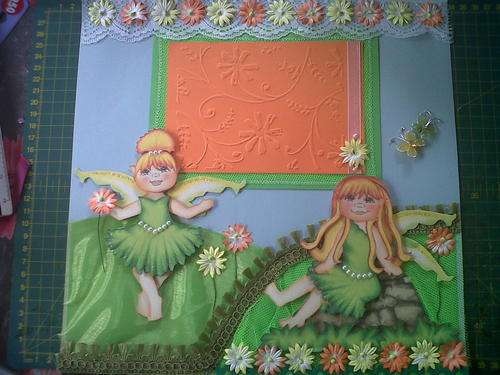 Premade page - Fairies in green