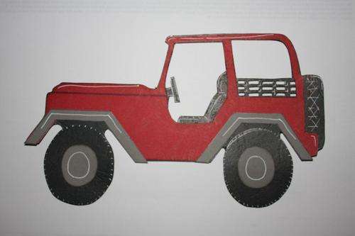 4X4 VEHICLE - Paper piecing