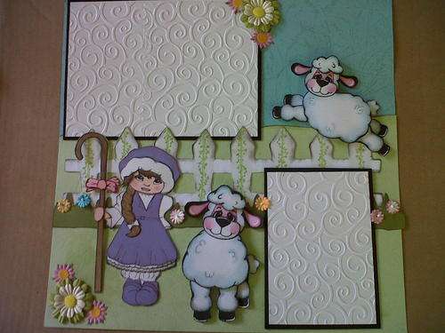 Premade page  - Little Lambs!