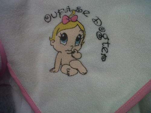 Embroided Burpers with  Bias Binding - Oupa se dogter