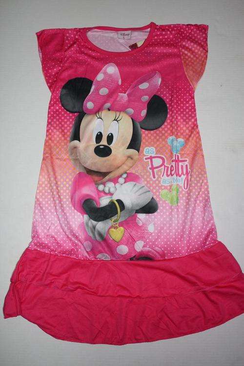 Minnie Mouse Dress - Dark Pink - Size L, 7-8