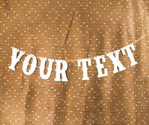 Tailor Made Personalized Text Banner - Party Decoration Bunting Garland