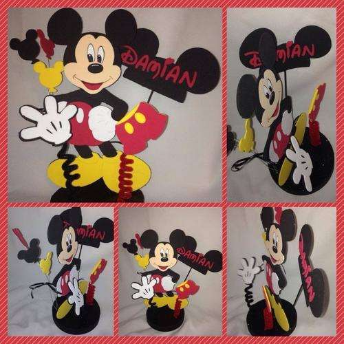 Handmade Mickey Mouse Party Supplies - table centre piece