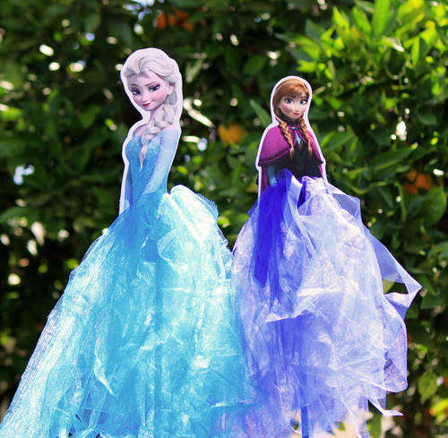 Handmade Frozen Party Supplies - centre piece each