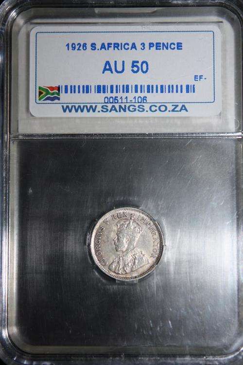 **1926** 3d, SANGS graded AU 50**