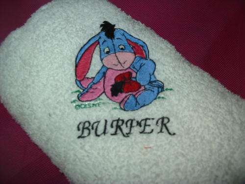 Embroided Burpers - eeyore