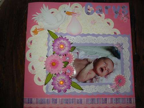 Premade page welcome baby