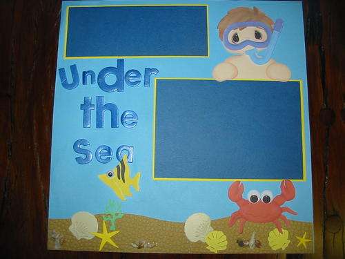 Premade page Under the sea