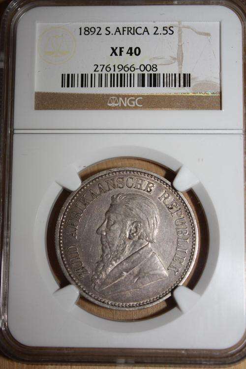 1892 2.5 shillings NGC graded XF 40 - What a price!!!!!