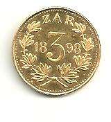 1898 3d gold - Sammy Marks Replica