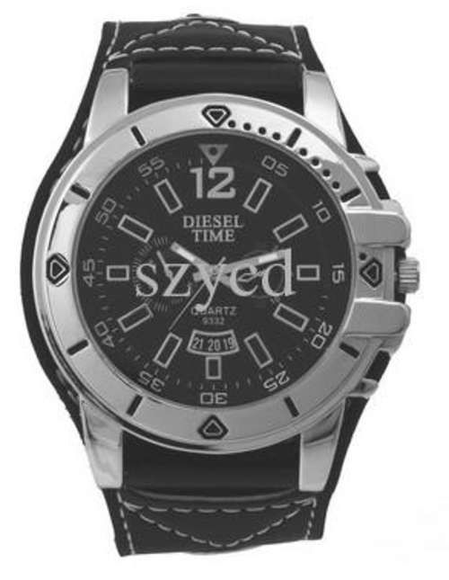 DIESEL TIME WATCH FOR MEN WITH METALLIC SILVER DIAL