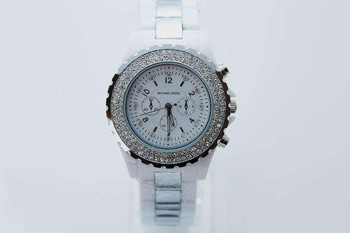 Michael Kors Ladies White Watch - Imported **SPECIAL**