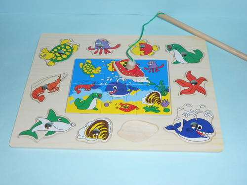SPECIAL!!!  Wooden Fishing Game and Puzzle