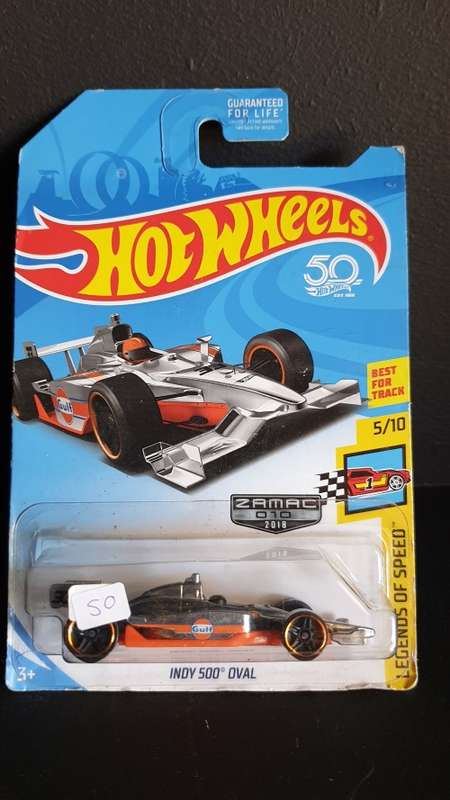 Hot Wheels Indy 500 Oval Gulf Livery ZAMAC, Wal-Mart Exclusive