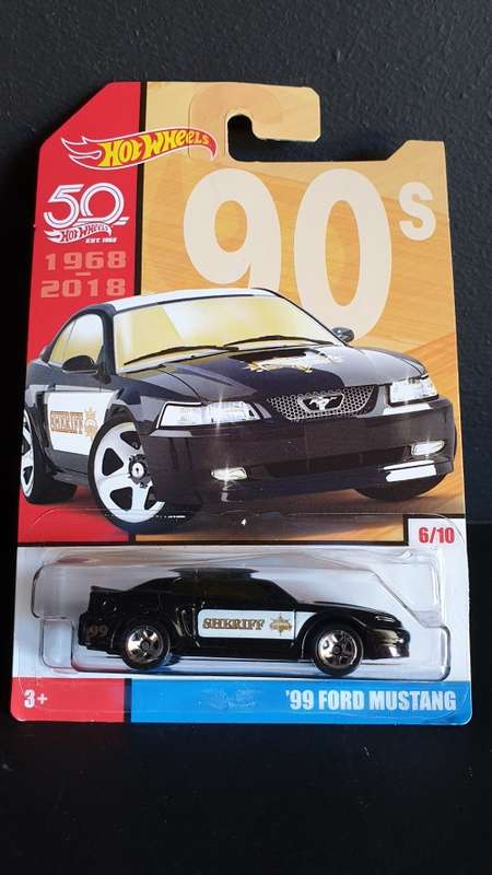 Hot Wheels '99 Ford Mustang Target Exclusive Sheriff Cruiser
